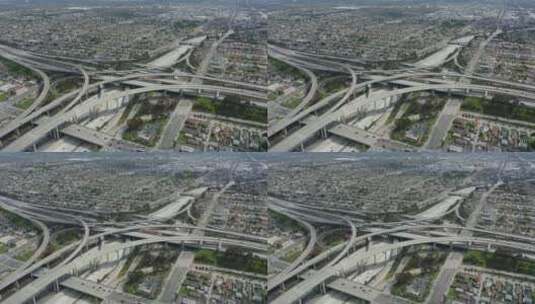高速公路从空中俯瞰高清在线视频素材下载