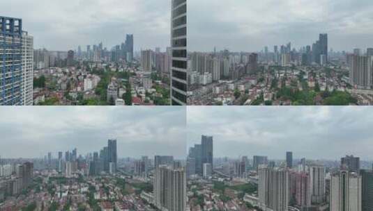 长宁区城市航拍空镜高清在线视频素材下载