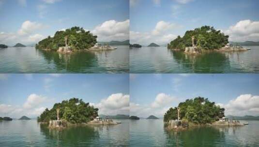浙江千岛湖的超美景观高清在线视频素材下载