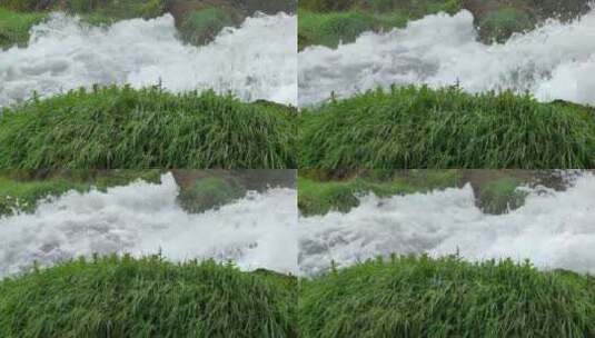 河流中的水随压力前进高清在线视频素材下载