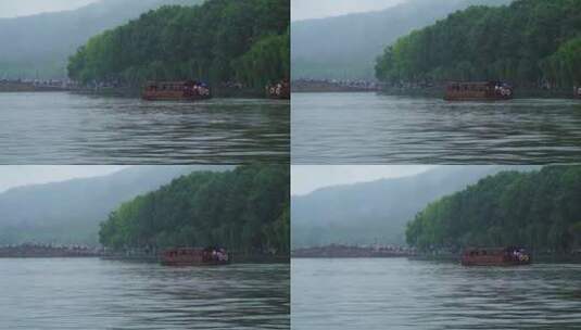 杭州西湖风景区烟雨江南高清在线视频素材下载
