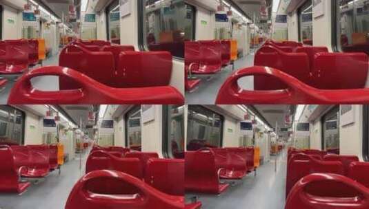 上海疫情下的地铁4K实拍高清在线视频素材下载