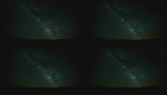 夜空中的银河高清在线视频素材下载