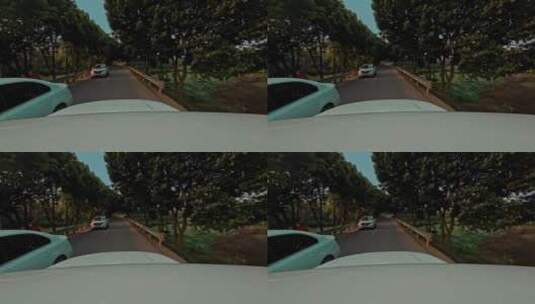 汽车行驶在路上高清在线视频素材下载