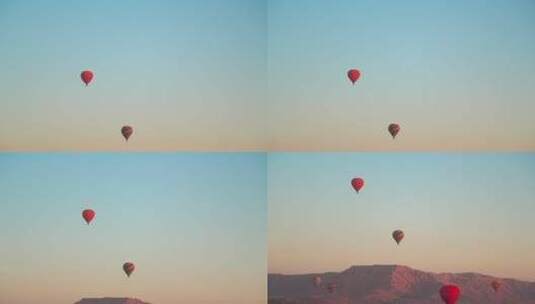 空中的热气球高清在线视频素材下载