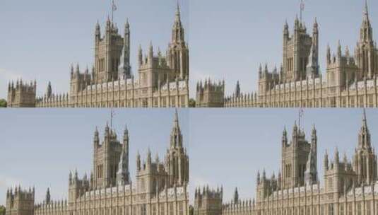 议会大厦建筑景观高清在线视频素材下载