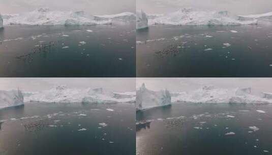 格林兰岛极限冰川风光高清在线视频素材下载