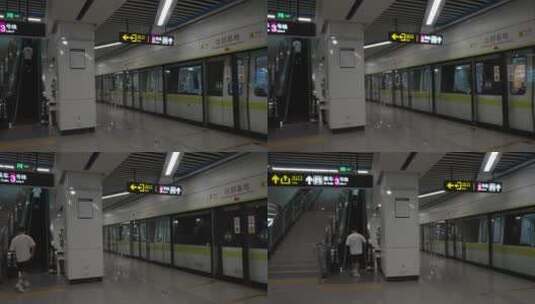 南宁地铁站月台高清在线视频素材下载