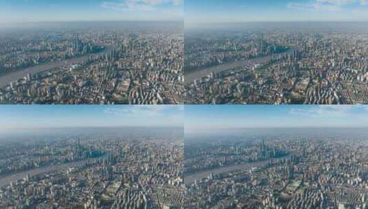 上海高空俯视航拍延时高清在线视频素材下载