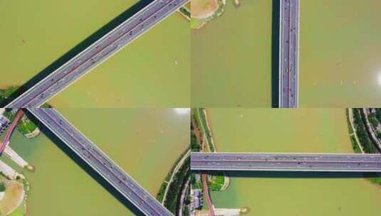 【4K航拍】葫芦鼎大桥  南宁网红大桥高清在线视频素材下载