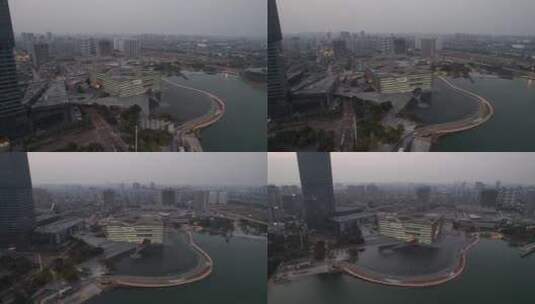 4K航拍上海保利大剧院高清在线视频素材下载
