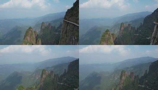 湖南郴州莽山五指峰景区航拍风光4k视频高清在线视频素材下载