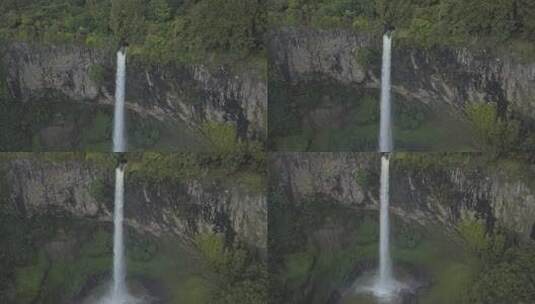美丽瀑布的航拍高清在线视频素材下载
