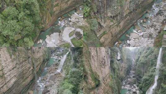 湖北恩施大峡谷的瀑布高清在线视频素材下载