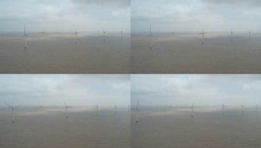 洋山海上风电场高清在线视频素材下载