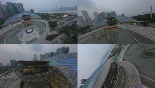 杭州·钱江新城·FPV穿越机拍摄00001060高清在线视频素材下载