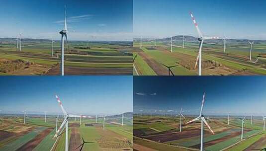 风力发电航拍新能源高清在线视频素材下载