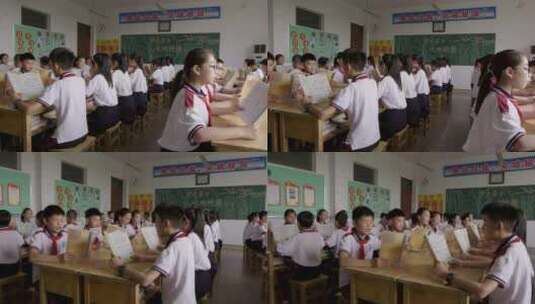 学校六一小学中学校园生活学生时代高清在线视频素材下载