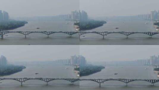 湖南省长沙城市航拍高清在线视频素材下载