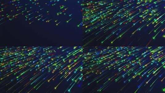 色彩斑斓粒子星空划破长夜高清在线视频素材下载