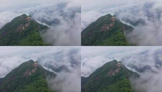 南五台山 钟南山 秦岭 云海 日出 云彩 蓝天高清在线视频素材下载