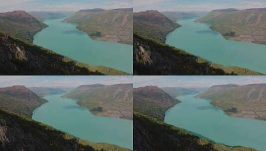 金秋的喀纳斯湖高清在线视频素材下载