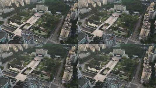 重庆北碚区人民政府大楼航拍高清在线视频素材下载