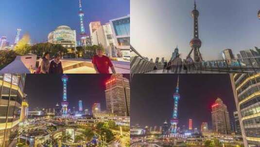 2023上海东方明珠合集延时摄影4K高清在线视频素材下载