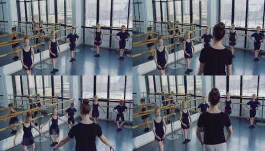 孩子们跳芭蕾舞高清在线视频素材下载
