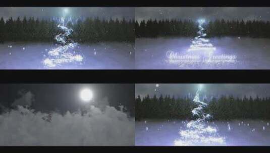 圣诞祝福清新动感优雅雪节日AE模板高清AE视频素材下载