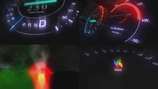 电力能量新能源汽车主题演示动画高清AE视频素材下载