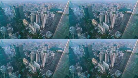 广州_珠江新城花城汇延时俯拍4K高清在线视频素材下载