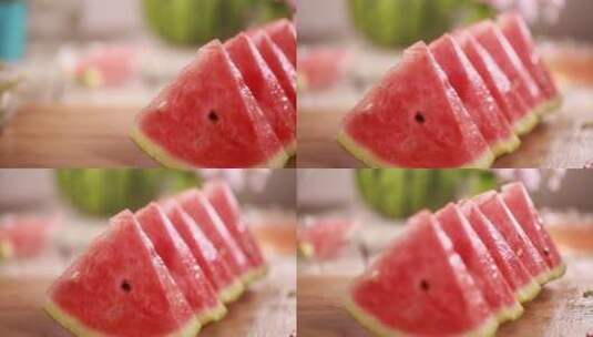 西瓜夏季水果美食 (4)高清在线视频素材下载