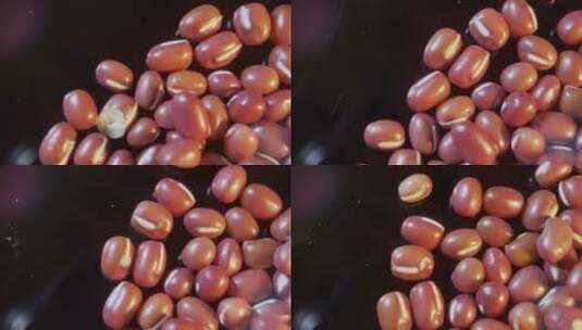红豆赤小豆粗粮杂粮高清在线视频素材下载