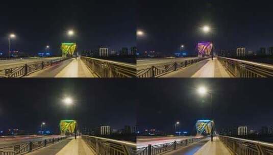 洛阳4k瀛洲桥大范围延时摄影高清在线视频素材下载