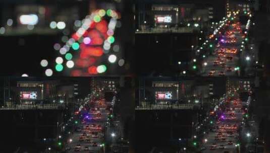 黄昏时分的休斯顿城市景色高清在线视频素材下载