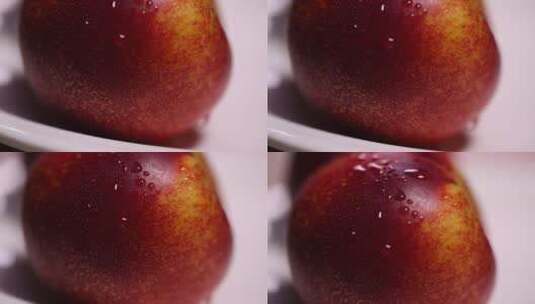 夏季新鲜油桃高清在线视频素材下载