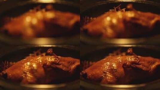 4k鸡肉鸭肉鸡汤坐月子蛋白质高清在线视频素材下载