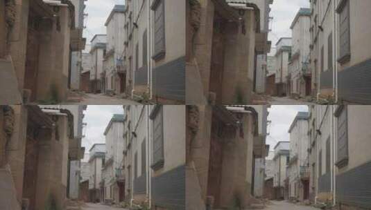 云南澄江小村庄新老建筑对比道路视频素材高清在线视频素材下载