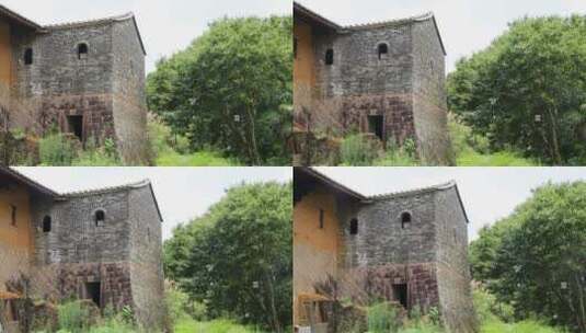 农村古民居青瓦墙体高清在线视频素材下载