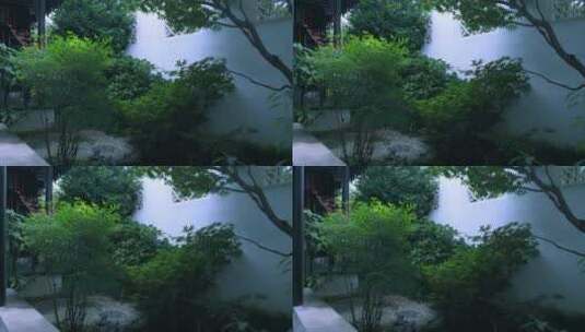 苏州博物馆中式园林景观高清在线视频素材下载