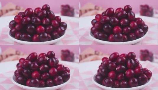 新鲜蔓越莓高清在线视频素材下载