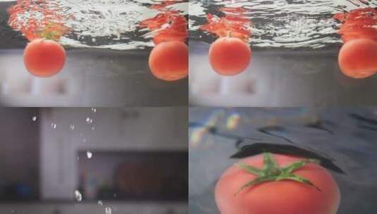 唯美番茄西红柿高清在线视频素材下载