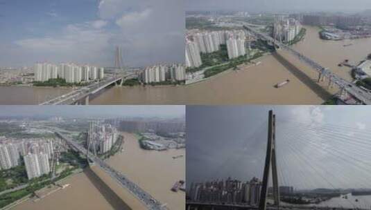 2022广州东沙桥锦绣半岛南浦高清在线视频素材下载