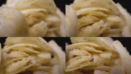 零食垃圾食品原味薯片高清在线视频素材下载