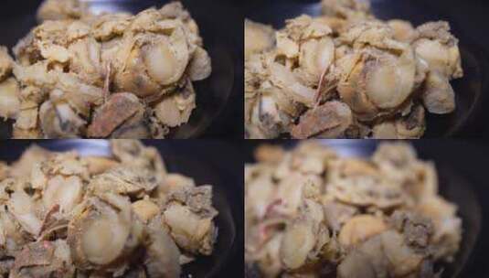 扇贝肉干贝肉珍珠贝瑶柱海鲜干货海货高清在线视频素材下载