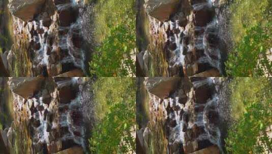山体公园森林溪流小溪溪水流流自然景观 4k高清在线视频素材下载