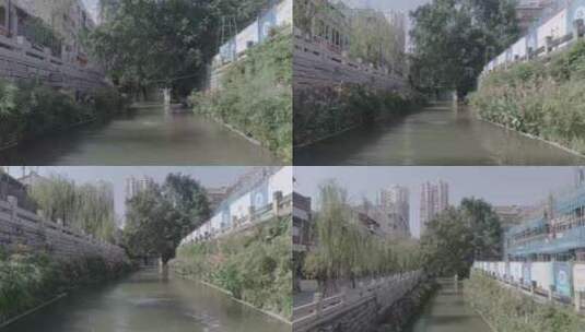 漳州护城河（灰片）高清在线视频素材下载