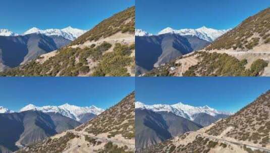 梅里雪山卡瓦格博日照金山朝霞银河月照金山高清在线视频素材下载