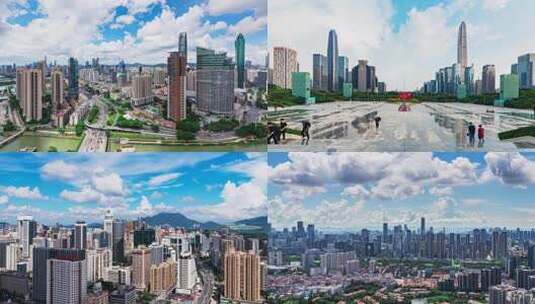 4K延时合集-深圳大都市大气宣传片高清在线视频素材下载